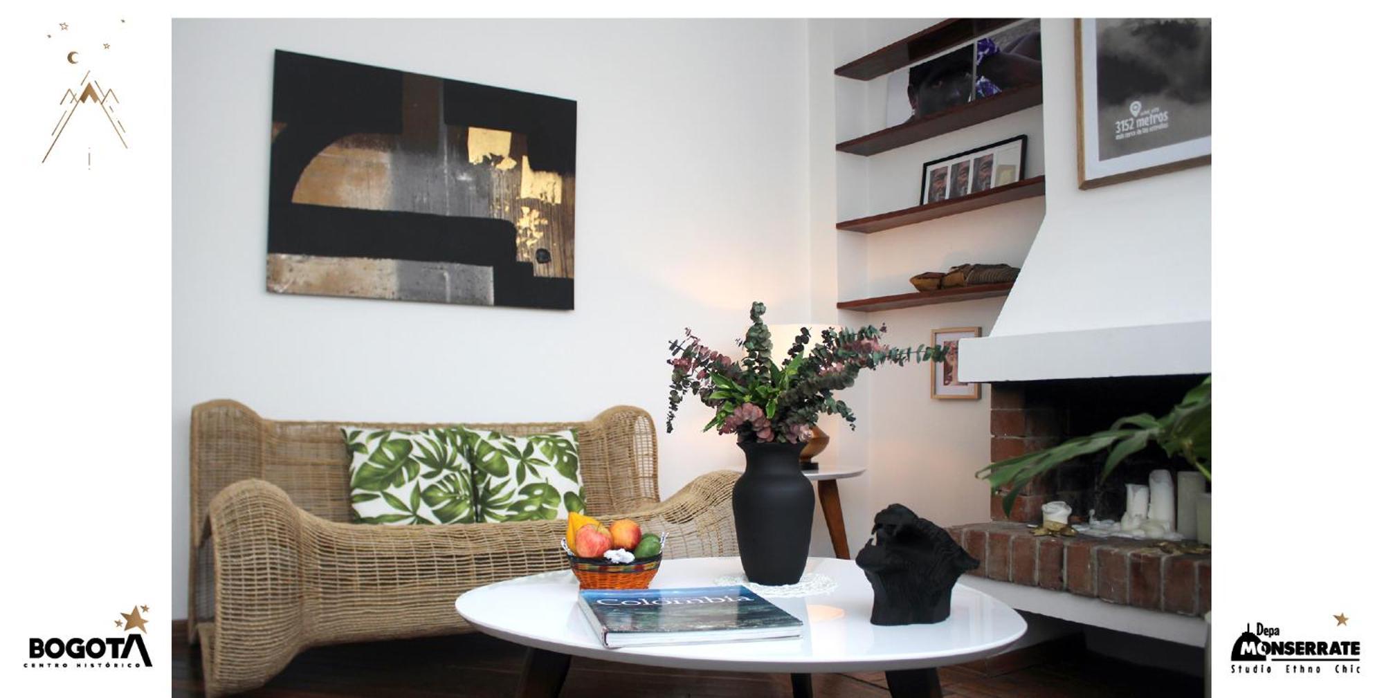 Depa Monserrate - Charming Historic Nest With Breathtaking Mountain Views - Apartaestudio โบโกตา ภายนอก รูปภาพ